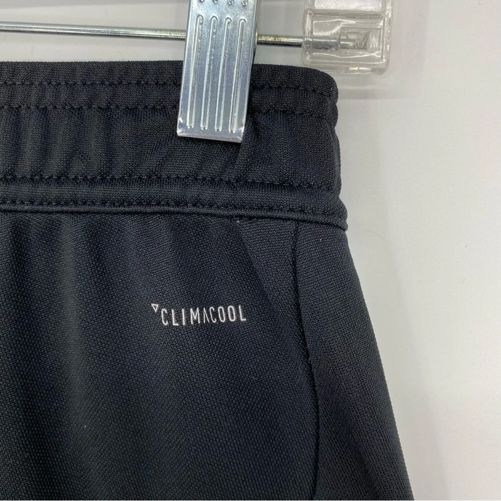 Adidas climacool athletic athleisure black 3 stripe pants sz small